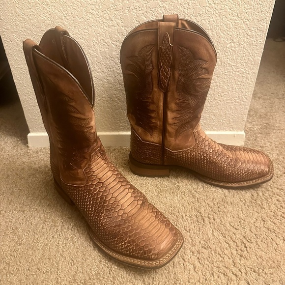 Dan post - ka faux python print leather. Men’s boots. Size 12. - Picture 4 of 6